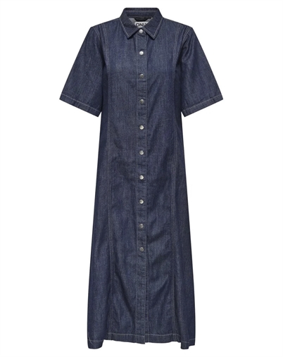 Only - ONLRuna Midi Kleid - Dark Blue Denim